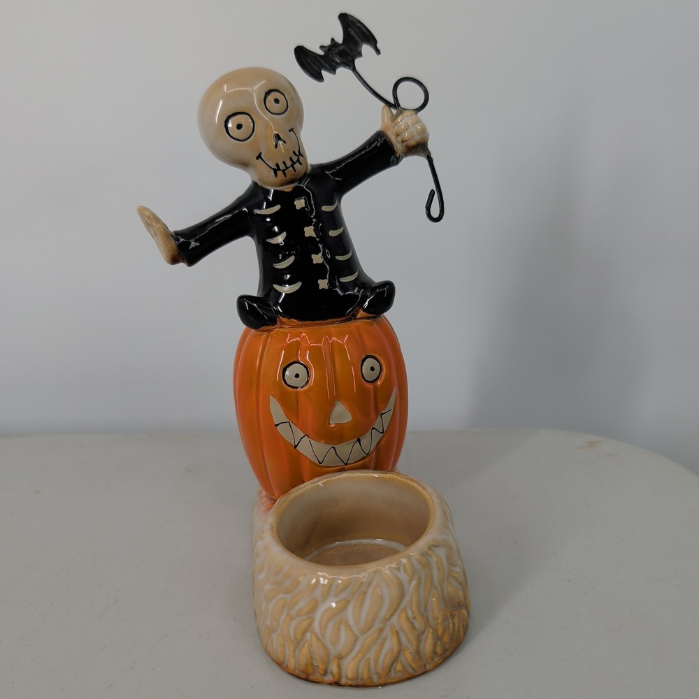Yankee Candle Boney Bunch Boney Baby Pumpkin Tea Light Holder 1603755 Halloween